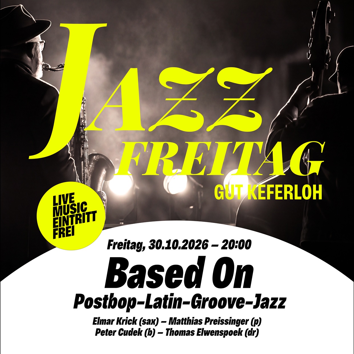 JAZZ FREITAG am 30.10.2026
